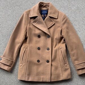 Lands' End Women's Classic Brown Peacoat